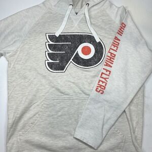 NHL Fanatics Philadelphia Flyers Womens Hoodie Gray Pullover Hockey Large Y2K